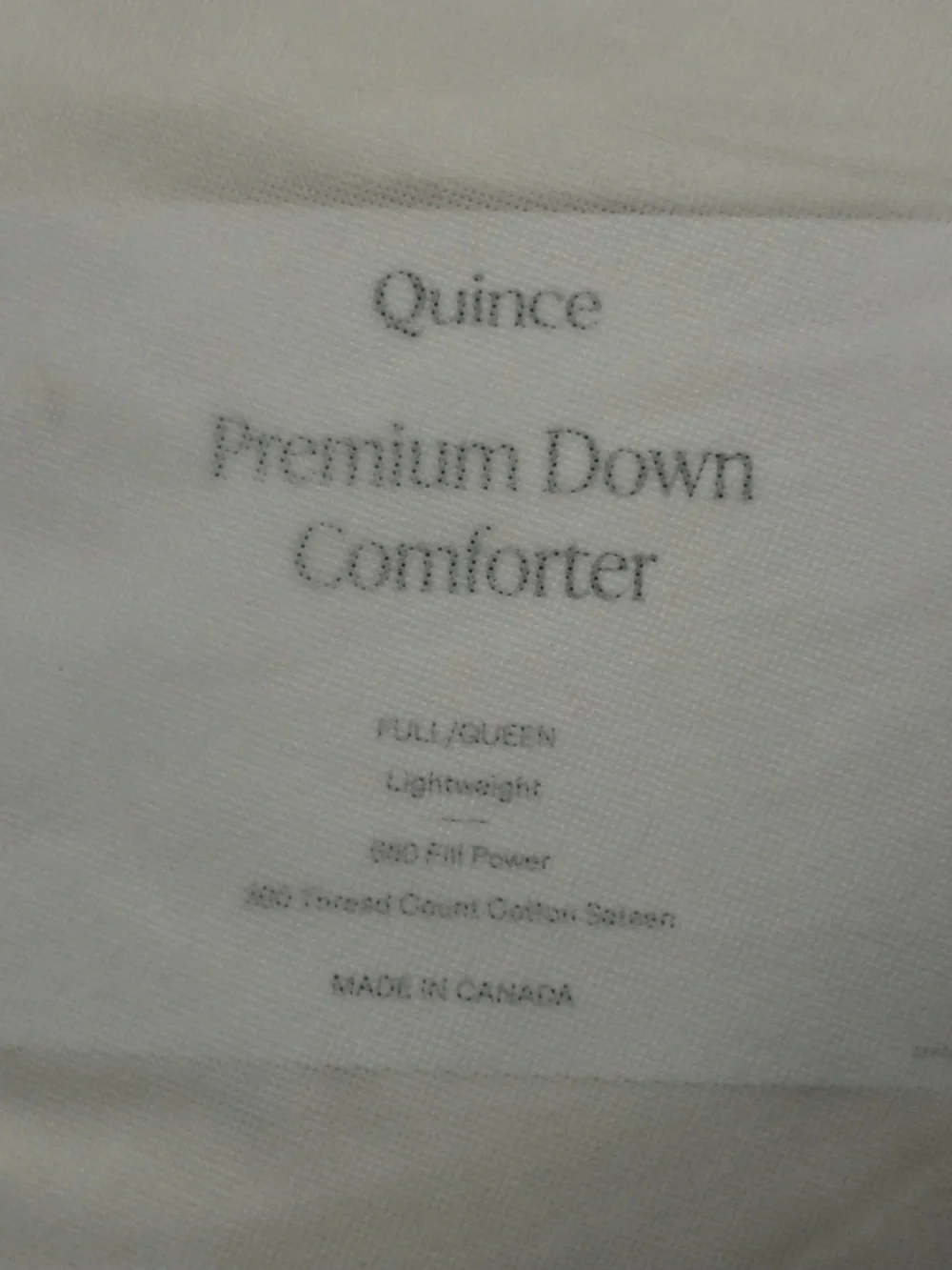 NEW Lightweight Premium Down Duvet Insert - White Full/Queen